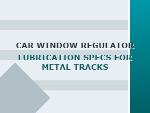 Essential Principles for Lubricating Metal Window Track Regulators